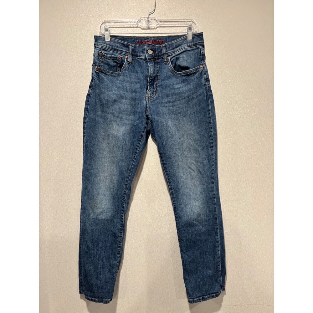 Lucky Brand 223 Straight Leg Mens Jeans 30x30 Medium Wash Blue Denim